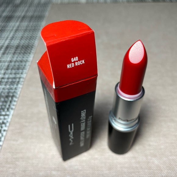 BRAND NEW MAC MATTE LIPSTICK RED ROCK 640 ❤️❤️❤️ - Picture 1 of 8